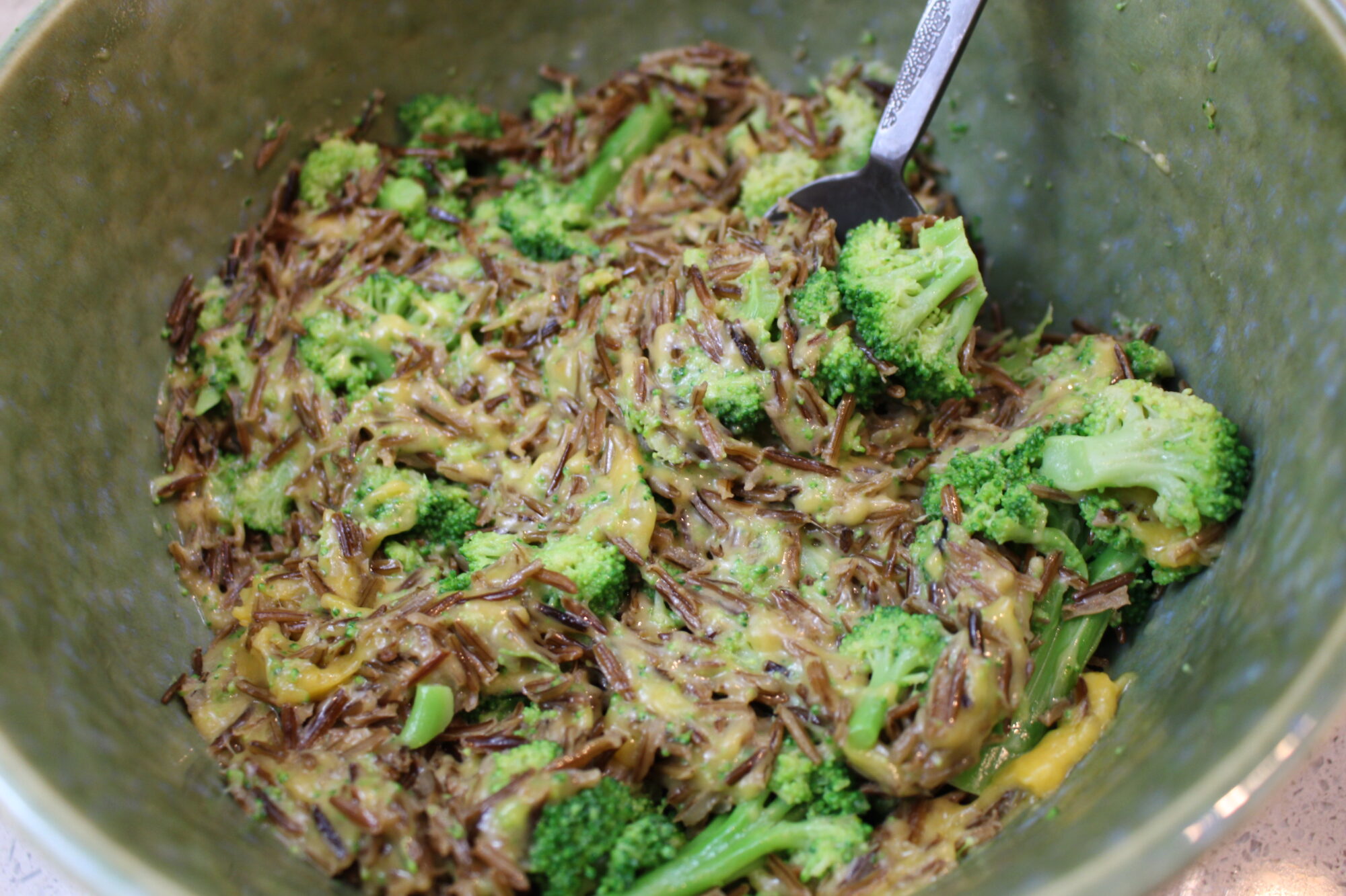 broccoli, rice and cheese casserole photo
