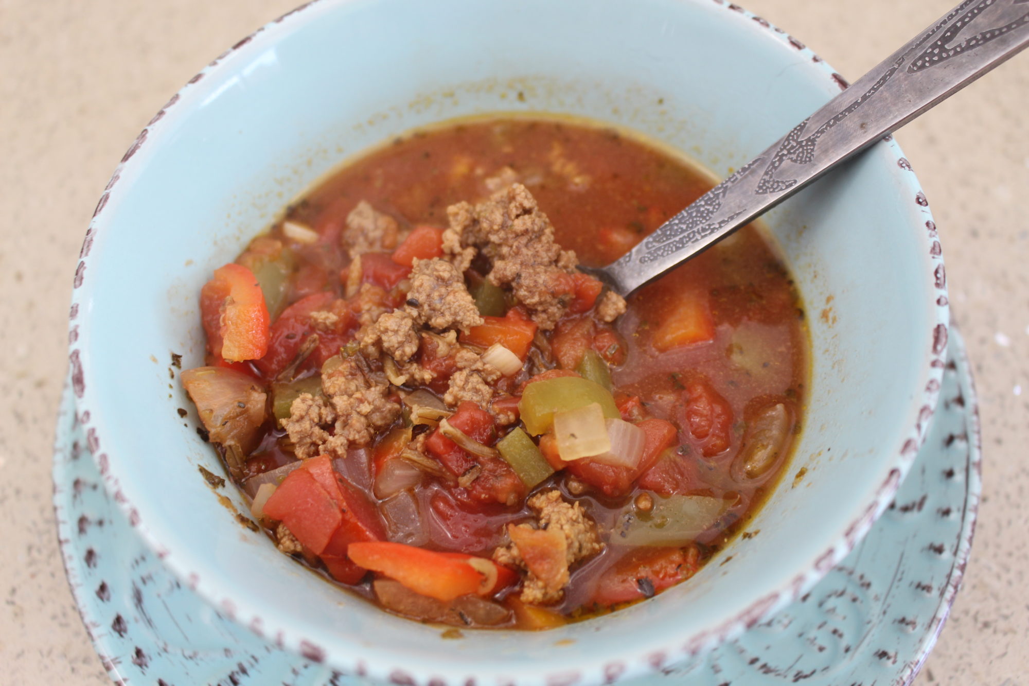Close-up of soup