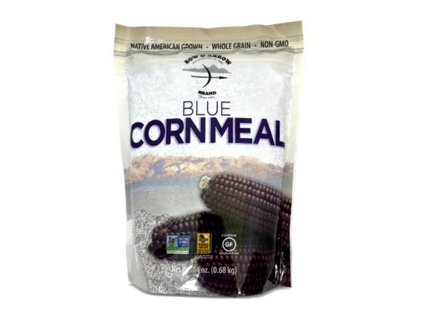 bag of blue cornmeal